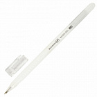 Ручка гелевая BRAUBERG Art Classic, БЕЛАЯ, корпус тонированный белый, узел 1мм, линия 0,5мм
