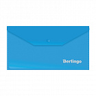 Папка-конверт на кнопке Berlingo, С6, 180мкм, синяя