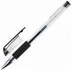 Ручка гелевая с грипом BRAUBERG "Number One", ЧЕРНАЯ, узел 0,5 мм, линия письма 0,35 мм