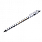 Ручка гелевая с грипом CROWN "Hi-Jell Needle Grip", ЧЕРНАЯ, узел 0,7 мм, линия письма 0,5 мм