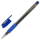 Ручка гел синяя Стафф ,"Basic" корпус тонированный, с гриппом