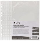 Файлы LITE А4 40 мкм обычные вертикальные прозрачный гладкий 100 шт