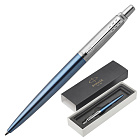 Ручка PARKER Jotter Waterloo CT, корпус голубой металлик, нерж. сталь, синяя