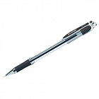 Ручка Берлинго "I-10" черная, 0,4мм, грип