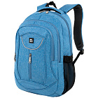 Рюкзак BRAUBERG HIGH SCHOOL универсальный, 3 отделения, "Скай", голубой, 46х31х18 см
