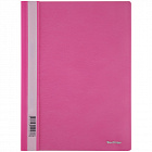 Папка-скоросшиватель пластик. Berlingo, А4, 180мкм, розовая с прозр. верхом