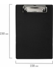 Доска-планшет МАЛЫЙ ФОРМАТ (158х230 мм), А5, STAFF, с прижимом, картон/ПВХ, ЧЕРНАЯ