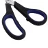 Ножницы BRAUBERG "Soft Grip", 216 мм, черно-синие, резиновые вставки, 3-х сторонняя заточка