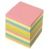Блок для записей BRAUBERG непроклеенный, куб 9х9х9 см, цветной