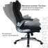 Кресло офисное BRABIX "Fregat" EX-510, рециклированная кожа, черное