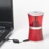 Точилка электрическая Брауберг "Office style", питание от USB/4 батареек АА, красный