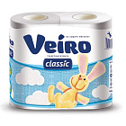 Туалетная бумага LINIA VEIRO Classic (Вейро), 2-х сл, 4шт., белая, 5с24