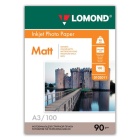Фотобумага А3 для стр. принтеров Lomond  90г/м/ 100л