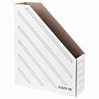 Вертикальный накопитель картон, 75 мм, до 700 листов, белый, STAFF