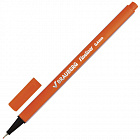 Ручка капиллярная (линер) BRAUBERG "Aero", ОРАНЖЕВАЯ, трехгранная, металлический наконечник, линия п