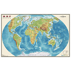 Карта настенная "Мир. Физ. карта", М-1:25 000 000, 122*79см, ламинир