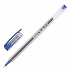 Ручка на масл. основе Стафф "Basic", синяя, игольч. стержень