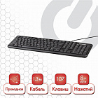Клавиатура проводная SONNEN KB-8136, USB, 107 клавиш, черная