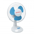 Вентилятор настольный SUPRA VS-901, d=22 см, 30 Вт, 2 скоростных режима, белый/голубой