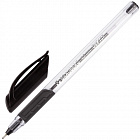 Ручка на масл. основе Брауберг "Extra Glide GT", черная с гриппом, трехгранная