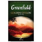 Чай GREENFIELD "Golden Ceylon", черный, листовой, 200 г, картонная коробка