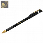 Ручка Берлинго "xGold" черная, 0,7мм, игольчатый стержень, грип