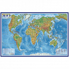 Карта настенная "Мир" физическая 1:29млн 66*101см