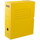 Короб архивный  100мм OfficeSpace, микрогофрокартон, с клапаном, желтый, до 900л