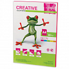 Бумага цветная CREATIVE color А4 80г/м2 50л., неон малиновая