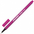 Ручка капиллярная (линер) BRAUBERG "Aero", РОЗОВАЯ, трехгранная, металлический наконечник, линия пис