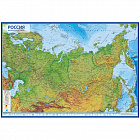 Карта настенная "Россия. Физ. карта" М-1:8,5млн 70*101см интерактивная ламин