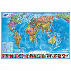 Карта настенная "Мир. Полит. карта", М-1:32млн 70*101см интерактивная ламин