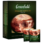 Чай GREENFIELD "English Edition", черный, 100 пакетиков по 2 г, 1383-09