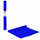 Бумага гофрированная BRAUBERG СИНЯЯ растяжение до 45%, 32г/м,рулон,синяя,50*250см