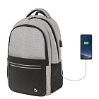 Рюкзак BRAUBERG URBAN универсальный, с отд. для ноутбука, USB-порт, Detroit, сер, 46х30х16см
