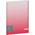Папка с файлами КТ-20 Берлинго "Squares", 17мм, с внутр. карманом, красная