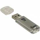Флэш диск 16GB Smart Buy "V-Cut" USB 2.0 Flash Drive, серебристый (металл.корпус)