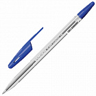 Ручка шариковая ERICH KRAUSE R-301 Classic, СИНЯЯ, корпус прозрачный, узел 1мм, линия 0,5мм, 43184