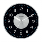 Часы настен. SCARLETT SC-55E круг,черный ,серебристая рамка, плавный ход 32.0х32.0х5.1см