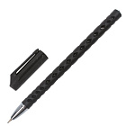 Ручка шариковая масляная BRAUBERG "Orient", ЧЕРНАЯ, корпус черный, игольчатый узел 0,7 мм