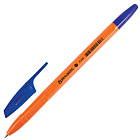 Ручка Брауберг "X-333 Orange", синяя, корпус оранжевый