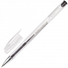 Ручка гелевая BRAUBERG "Jet", ЧЕРНАЯ, корпус прозрачный, узел 0,5 мм, линия письма 0,35 мм