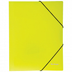 Папка на резинке Berlingo "Neon" А4, 500мкм, неоновая желтая