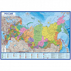 Карта настенная "Россия. Полит-админ. карта" М-1:8,5млн 70*101см интерактивная ламин
