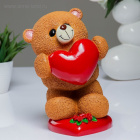 Копилка "Мишка с сердечком" 15*15*23см