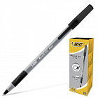 Ручка шариковая с грипом BIC "Round Stic Exact", ЧЕРНАЯ, корпус серый, узел 0,7 мм, линия письма 0,2