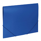 Папка на резинках Брауберг "Office", синяя, до 300 листов, 500 мкм
