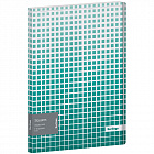 Папка с файлами КТ-10 Берлинго "Squares", 17мм, с внутр. карманом, зеленая