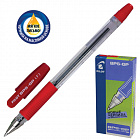 Ручка Пилот "BPS-GP" красная, прозрачная с гриппом, 0.7мм