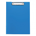 Папка-планшет Спейс с зажимом А4, пластик, синий